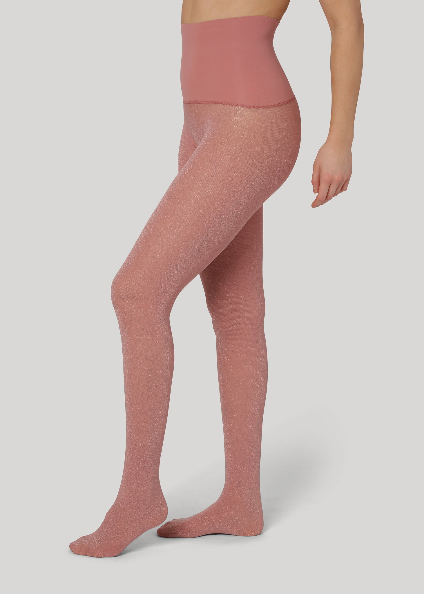 Pink shimmer tights 2025