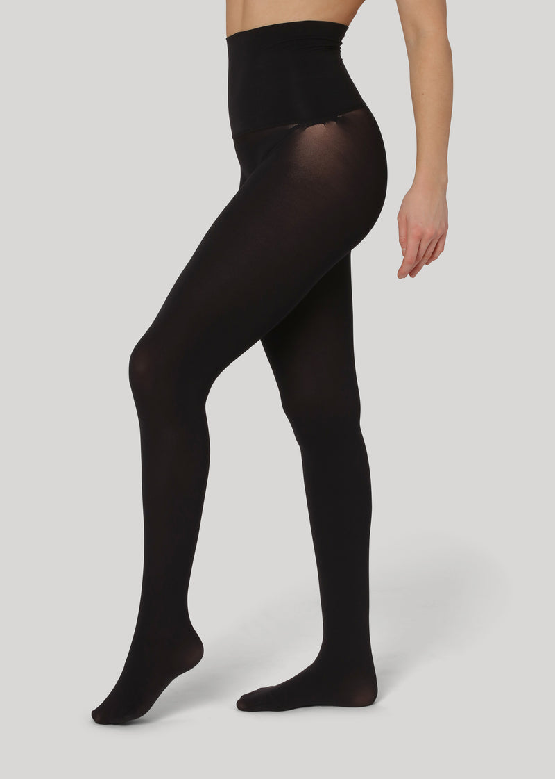 The Erika 80 High Waist denier are premium tights without seams and an extra high waistband.