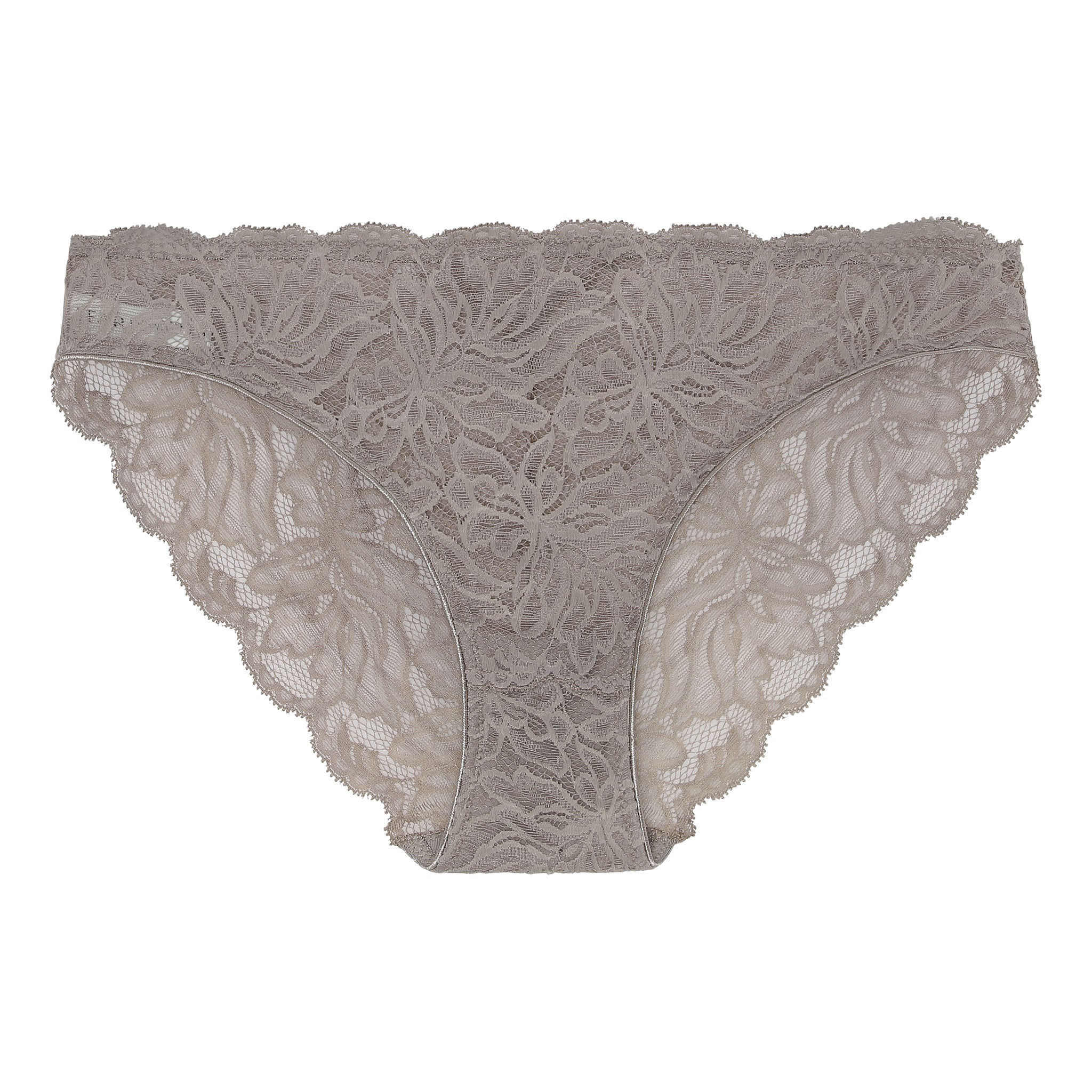 The Magnolia Brief is cut from soft Italian stretch lace with delicate florals. It has a low-rise fit and is finished with very soft and shiny edge elastics. 