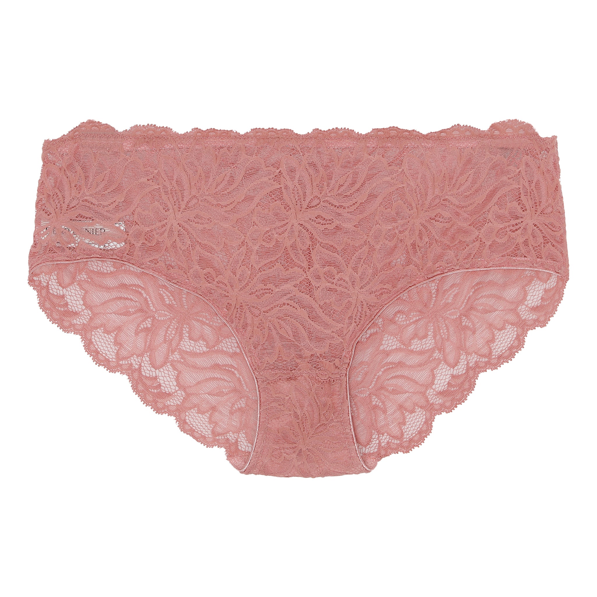 The Magnolia Hipster is cut from soft Italian stretch lace with delicate florals. It has a low-rise fit and is finished with very soft and shiny edge elastics. 