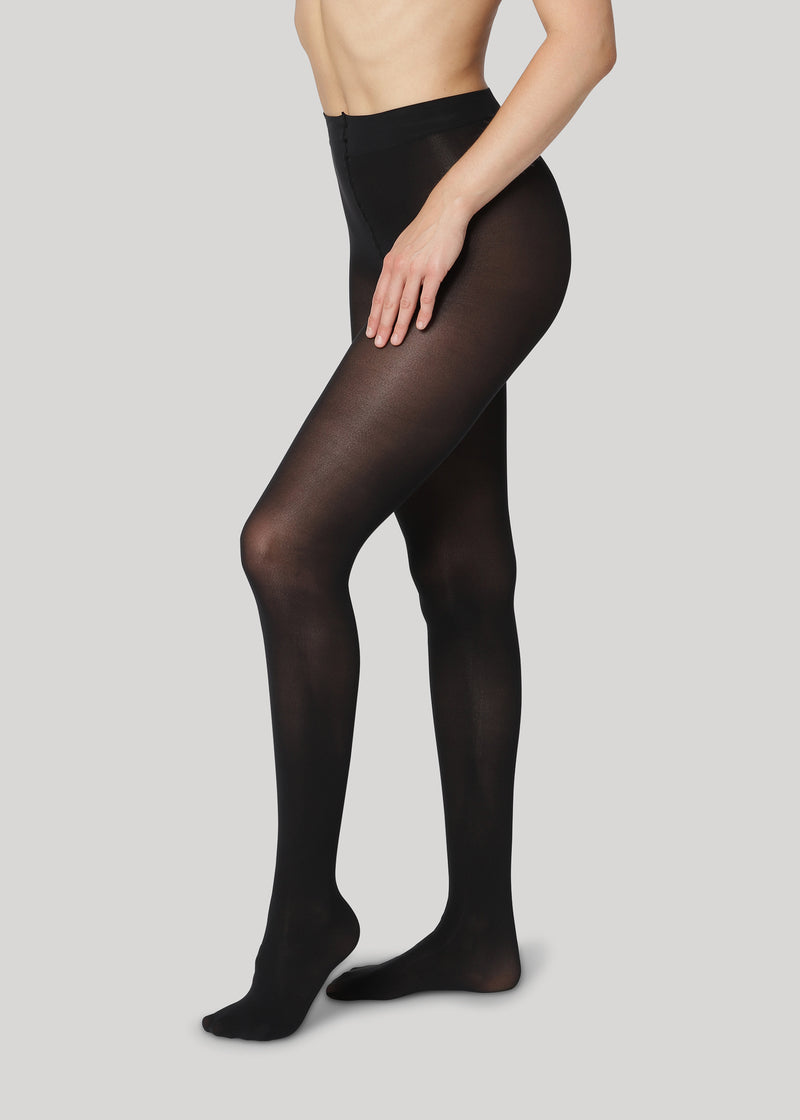 Black tights with design sale
