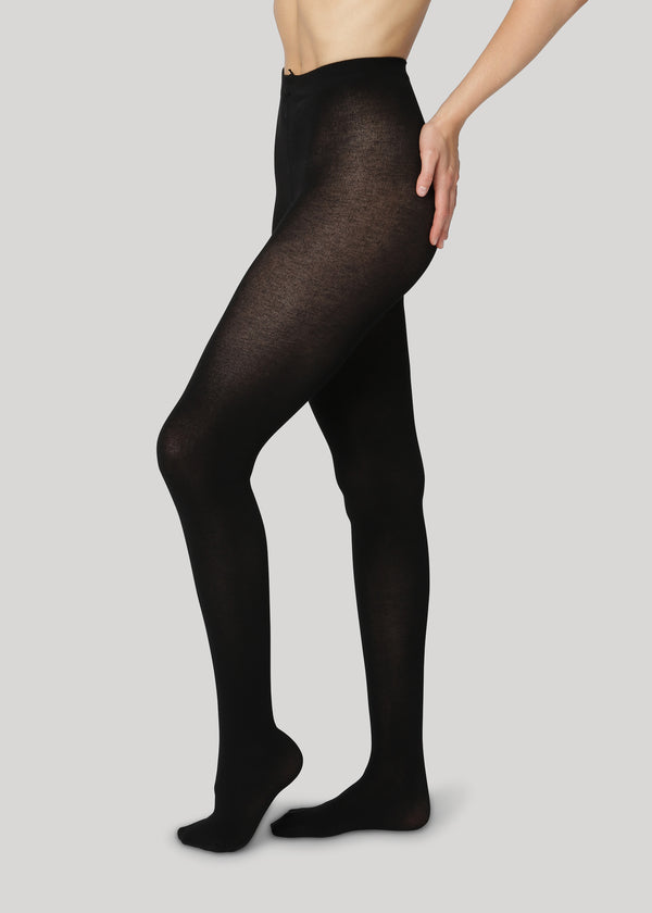 Our premium Simone Cashmere tights are warm yet light and breathable cashmere tights.
