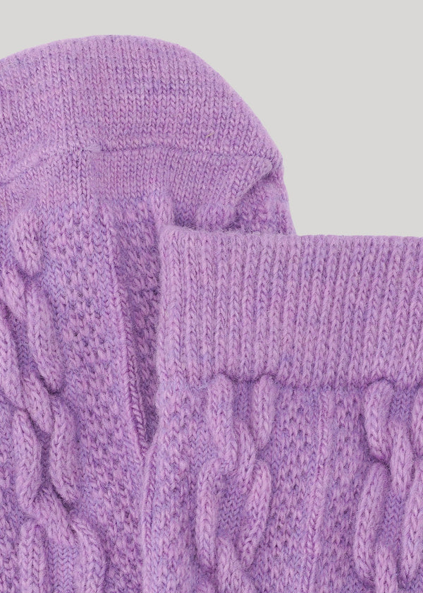 SAGA CABLE KNIT - Purple